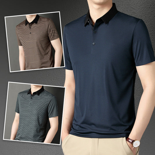 Camicia casual classica a righe da uomo