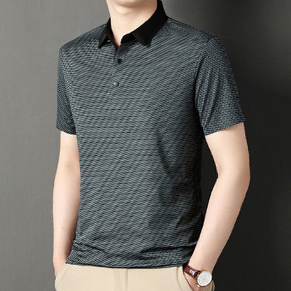 Camicia casual classica a righe da uomo