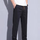 Pantaloni casual da uomo in seta ghiacciata