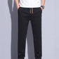 Pantaloni casual da uomo in seta ghiacciata