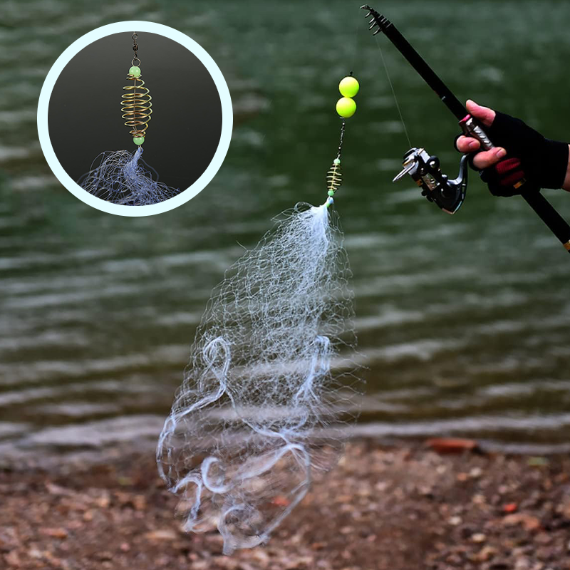 Drasry Rete Da Pesca A Lancio In Acqua Salata, Rete Per Esche Con Piombi (Raggio 0,9-3 M), Monofilamento