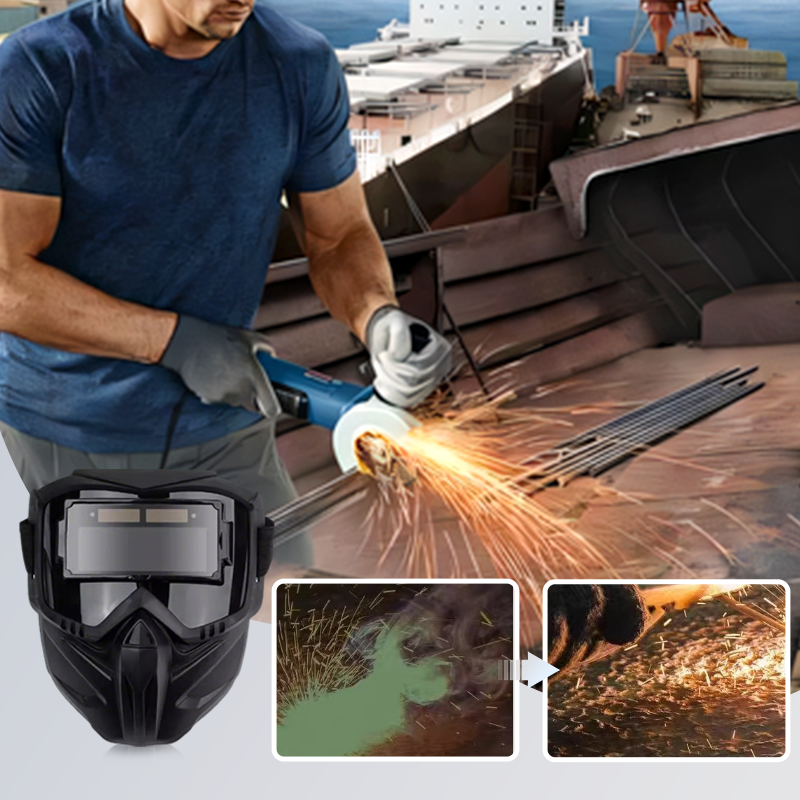 Maschera Per Saldatura Automatica 'Tribe' - Filtro LCD Oscuramento Istantaneo