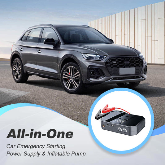 Kit Avviatore d'Emergenza Auto Tutto-in-Uno con Pompa d'Aria