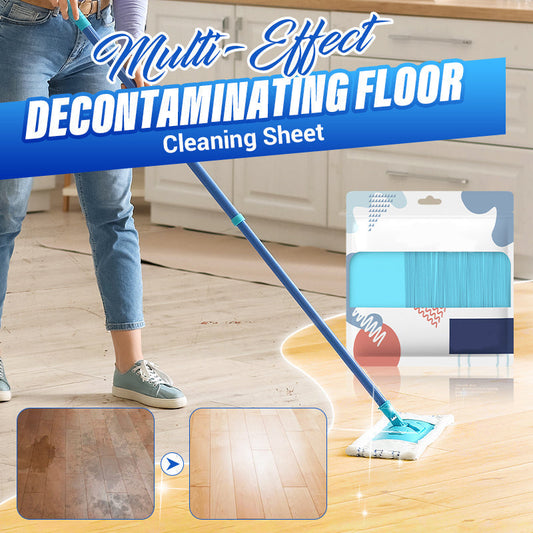 Foglio detergente per pavimenti multi-effetto e decontaminante