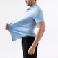 Camicia da Uomo a Maniche Corte con Tessuto Elasticizzato 4-Vie