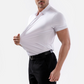 Camicia da Uomo a Maniche Corte con Tessuto Elasticizzato 4-Vie