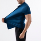 Camicia da Uomo a Maniche Corte con Tessuto Elasticizzato 4-Vie