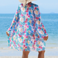 Costume da Bagno Bikini da Donna Alla Moda a Stampato Multicolore 3 Pezzi