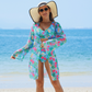Costume da Bagno Bikini da Donna Alla Moda a Stampato Multicolore 3 Pezzi