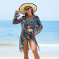 Costume da Bagno Bikini da Donna Alla Moda a Stampato Multicolore 3 Pezzi