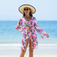 Costume da Bagno Bikini da Donna Alla Moda a Stampato Multicolore 3 Pezzi