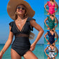 Costume da Bagno Intero da Donna con Inserti in Rete