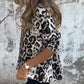 💕 Sconto limitato del 50%💕 Top donna girocollo leopardato elasticizzato