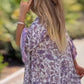 Abito da Donna con Stampa Floreale e Scollo a V