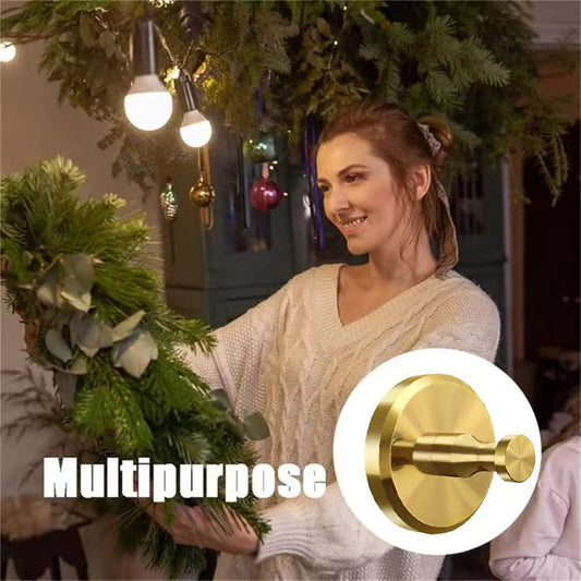 Gancio a Ventosa in Acciaio Inox per Ghirlande Natalizie