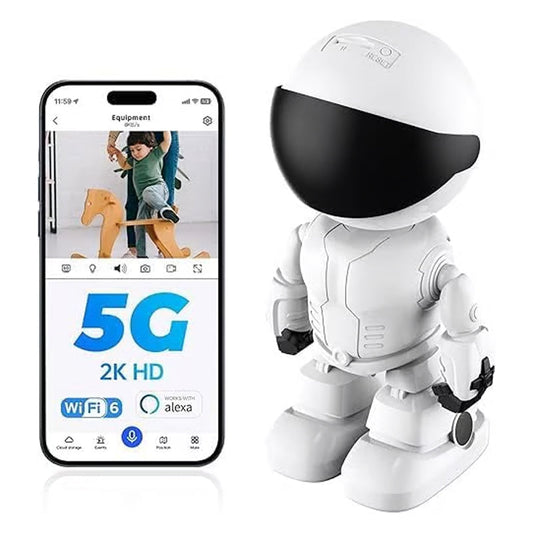 Telecamera robotica wireless con rilevamento del movimento per interni