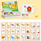 Puzzle magnetici Gioco da viaggio per travestire i volti Giocattolo educativo prescolare double face per bambini