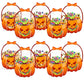 🎃Halloween Plastic Goodie Bags, Trick or Treat Candy Bags, Cauldron, Skeleton, Black Cat, Skull, Pumpkin Pattern Treat Bags, Halloween Party Favor Snack Storage Bags for Classroom, Birthday, Students, Teachers, Neighbors