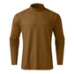 T-shirt a maniche lunghe slim fit a collo alto da uomo