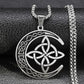 🌙 ACQUISTA 1 E NE OTTIENI 1 GRATIS! 🔥 Collana con pendente Celtic Moon - Acciaio inossidabile e catena regolabile, regalo unisex perfetto per ogni occasione ✨