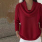 Maglione Elegante e Morbido da Donna con Collo a Sciarpa