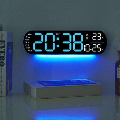 Orologio da parete digitale a LED multifunzionale e decorativo
