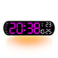 Orologio da parete digitale a LED multifunzionale e decorativo