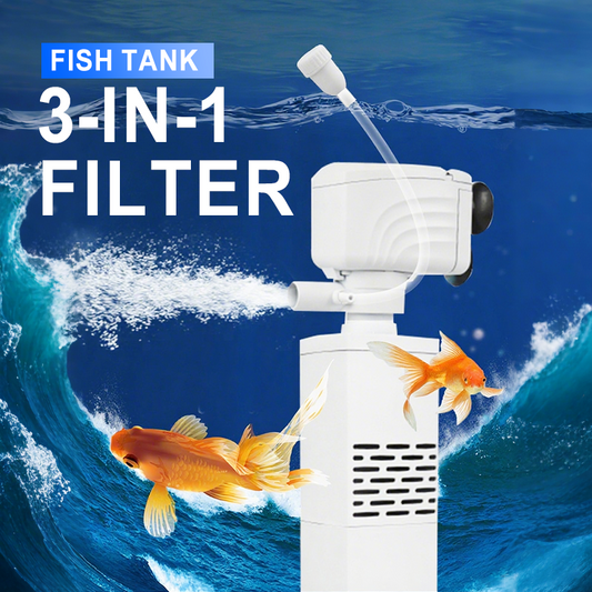 Filtro 3-in-1 per acquario – filtrazione, ossigenazione e pompaggio dell'acqua