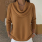 Maglione Elegante e Morbido da Donna con Collo a Sciarpa