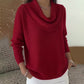 Maglione Elegante e Morbido da Donna con Collo a Sciarpa