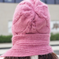 Cappello a Maglia con Sciarpa Integrata