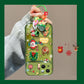 Custodia a specchio flip con pendente a forma di albero di Natale per iPhone