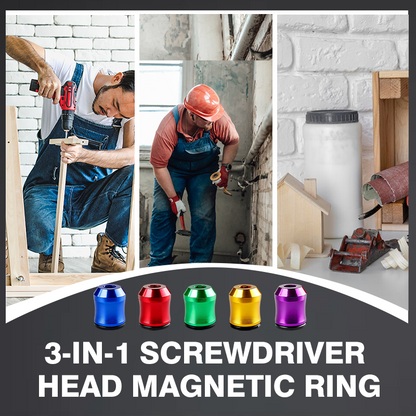 Anello magnetico con testa cacciavite 3 in 1