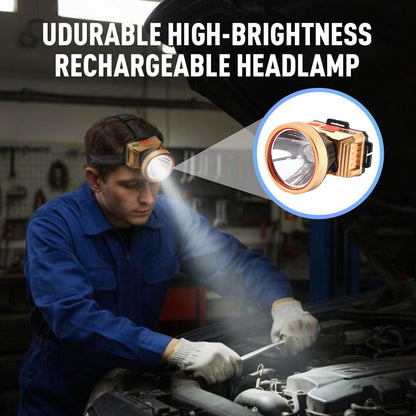 Lampada frontale ricaricabile ad alta luminosità e resistente