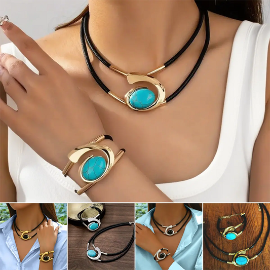 ✨Nuovo design 2025📿Set di collane e bracciali vintage Boho