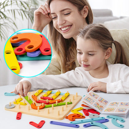 Puzzle Montessori con tessere da incastrare 🎅Idea regalo di Natale!🎁Spedizione gratuita