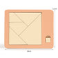 Gioco di puzzle in legno Tangram