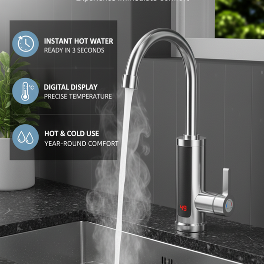 🔈🔈SVENDITA SCONTO DEL 60%💧Rubinetto elettrico scaldacqua istantaneo senza serbatoio