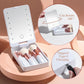 Set di pennelli per trucco da viaggio con specchio con luce LED