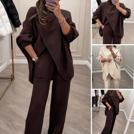 ⏳Offerta speciale a tempo limitato⏰Set oversize da donna composto da maglione e pantaloni, 2 pezzi