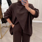⏳Offerta speciale a tempo limitato⏰Set oversize da donna composto da maglione e pantaloni, 2 pezzi