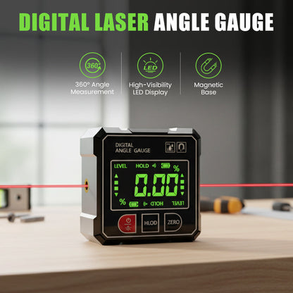 Goniometro Digitale Laser con Base Magnetica a 4 Lati