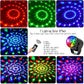 🌈 ACQUISTA 3 OTTIENI 1! ✨ SFERA DISCO MAGICA - 6 Colori & 4 Modalità, Rotazione Automatica per Feste, Alimentazione USB con Telecomando 🎉🪩