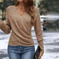 Top in Maglia Elegante Casual da Donna con Scollo a V