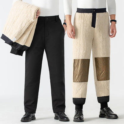 Pantaloni Termici Confortevoli da Uomo con Ginocchiere in Grafene