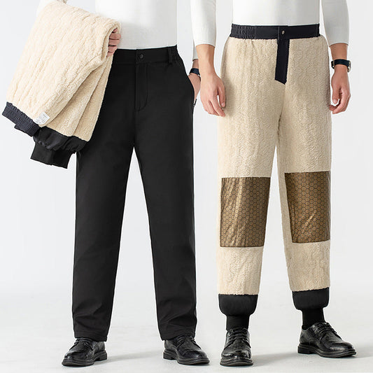 Pantaloni Termici Confortevoli da Uomo con Ginocchiere in Grafene