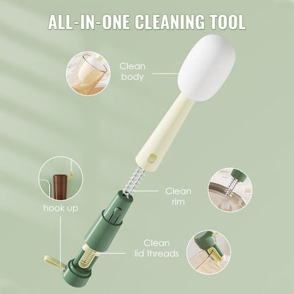 3-In-1 Microphone Style Bottle Cleaning Brush