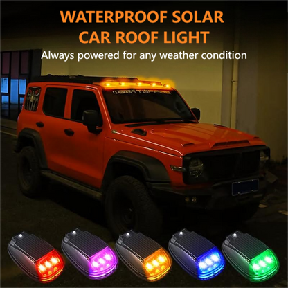 Luce solare impermeabile da tetto per auto con telecomando