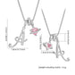 Collana con Ciondoli a Lettera Iniziale e Cuore Rosa