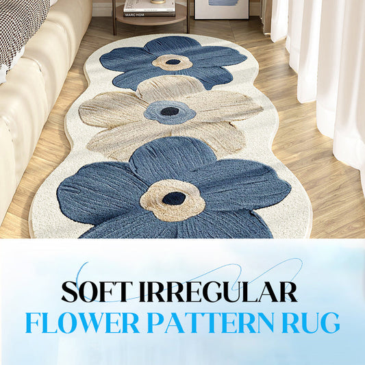 🧺 50% DI SCONTO ORA! ✨ Tappeto Morbido a Motivo Floreale – Design Irregolare, Silenzioso e Morbido Sotto i Piedi 🏠🌸